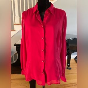 Classic Red 2-Piece Blouse